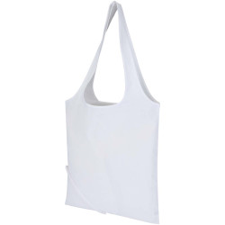 Sac publicitaire fourre-tout pliable en coton recyclé GRS « Madras Blend » 140 g/m², 7 L
