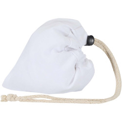 Sac publicitaire fourre-tout pliable en coton recyclé GRS « Madras Blend » 140 g/m², 7 L