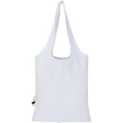 Sac publicitaire fourre-tout pliable en coton recyclé GRS « Madras Blend » 140 g/m², 7 L