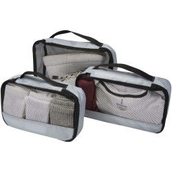Sacoches publicitaires de rangement recyclés Jet GRS - lot de 3