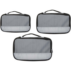 Sacoches publicitaires de rangement recyclés Jet GRS - lot de 3