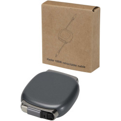 Câble publicitaire de recharge PD CarPlay rétractable en plastique recyclé Alphard 100 W