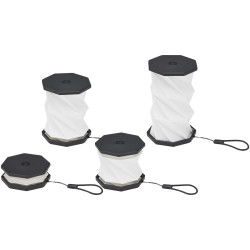 Lampe publicitaire de table pliable Celestia en plastique recyclé