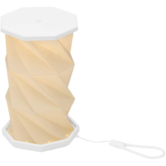 Lampe publicitaire de table pliable Celestia en plastique recyclé