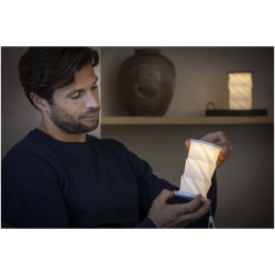Lampe publicitaire de table pliable Celestia en plastique recyclé