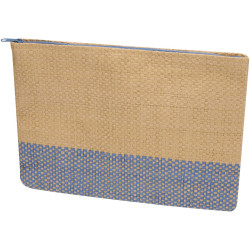 Pochette publicitaire en papier paille Rhythm avec fermeture à glissière, 3 L