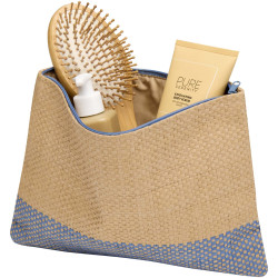 Pochette publicitaire en papier paille Rhythm avec fermeture à glissière, 3 L