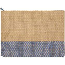 Pochette publicitaire en papier paille Rhythm avec fermeture à glissière, 3 L
