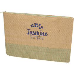 Pochette publicitaire en papier paille Rhythm avec fermeture à glissière, 3 L