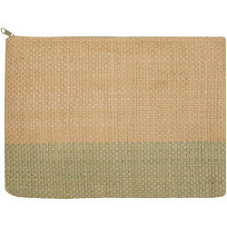 Pochette publicitaire en papier paille Rhythm avec fermeture à glissière, 3 L
