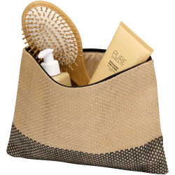 Pochette publicitaire en papier paille Rhythm avec fermeture à glissière, 3 L