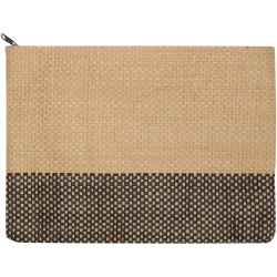 Pochette publicitaire en papier paille Rhythm avec fermeture à glissière, 3 L
