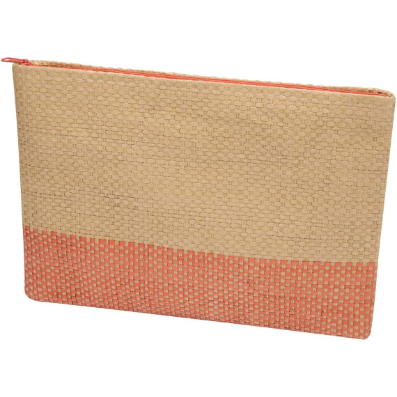 Pochette publicitaire en papier paille Rhythm avec fermeture à glissière, 3 L
