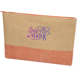 Pochette publicitaire en papier paille Rhythm avec fermeture à glissière, 3 L
