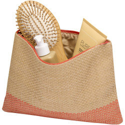 Pochette publicitaire en papier paille Rhythm avec fermeture à glissière, 3 L