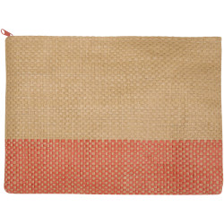 Pochette publicitaire en papier paille Rhythm avec fermeture à glissière, 3 L