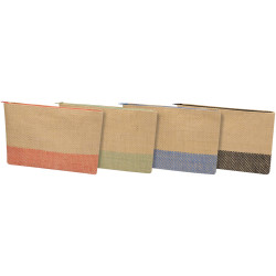 Pochette publicitaire en papier paille Rhythm avec fermeture à glissière, 3 L