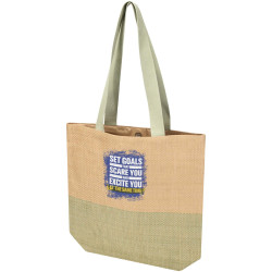 Sac publicitaire fourre-tout en papier paille Rhythm, 10 L