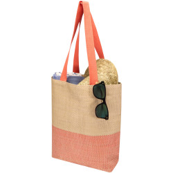 Sac publicitaire fourre-tout en papier paille Rhythm, 10 L