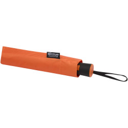 Parapluie publicitaire pliable Agnes 21 pouces à ouverture automatique en RPET