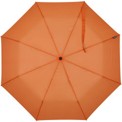 Parapluie publicitaire pliable Agnes 21 pouces à ouverture automatique en RPET