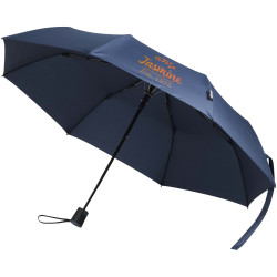 Parapluie publicitaire pliable Agnes 21 pouces à ouverture automatique en RPET