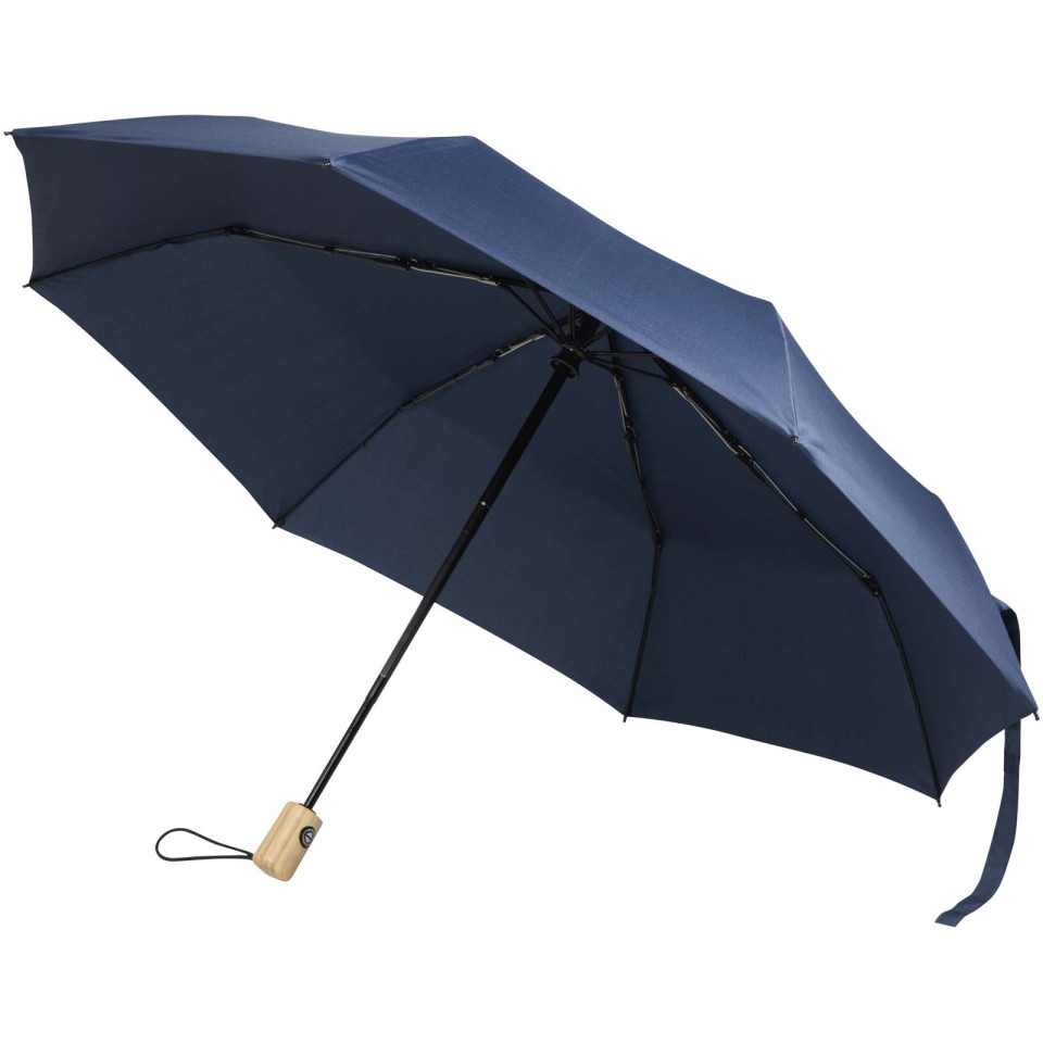 Parapluie publicitaire pliable Renee de 58 cm à ouverture et fermeture automatiques