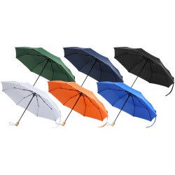 Parapluie publicitaire pliable Renee de 58 cm à ouverture et fermeture automatiques