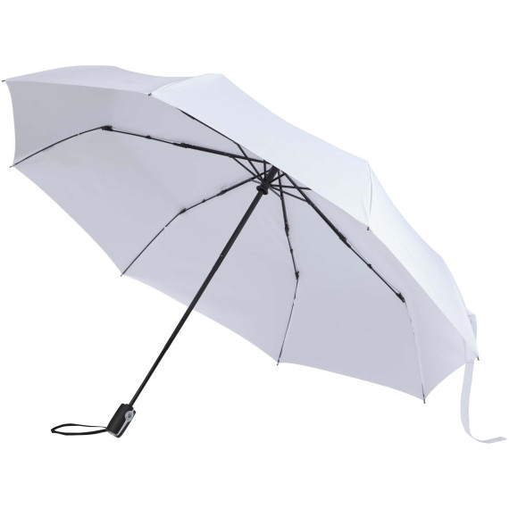 Parapluie publicitaire pliable Gale de 69 cm à ouverture et fermeture automatiques en RPET