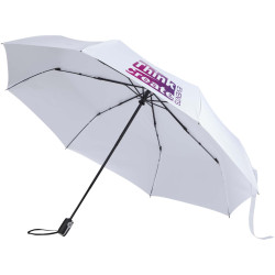 Parapluie publicitaire pliable Gale de 69 cm à ouverture et fermeture automatiques en RPET
