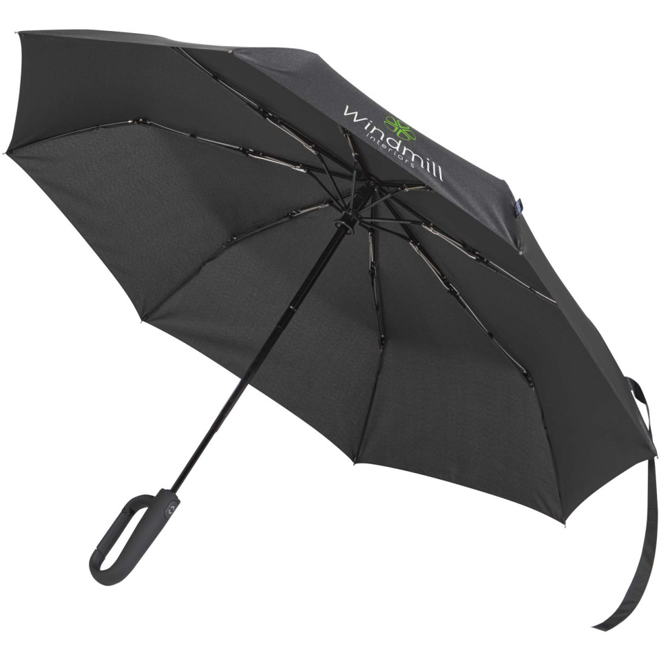 Parapluie publicitaire pliable SMART 21 pouces en RPET