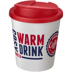 Gobelet publicitaire isolant Espresso Americano® 250ml avec couvercle anti-fuite