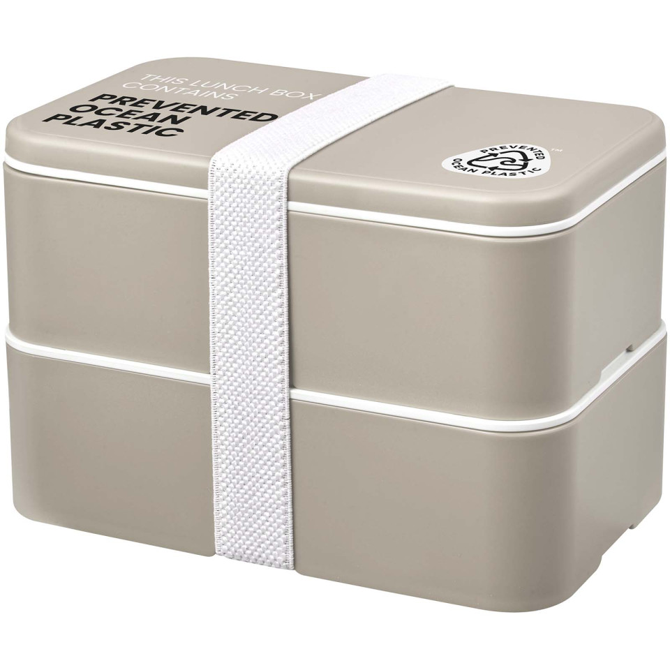 Boîte publicitaire à lunch à double épaisseur de 700 + 700 ml MIYO POP
