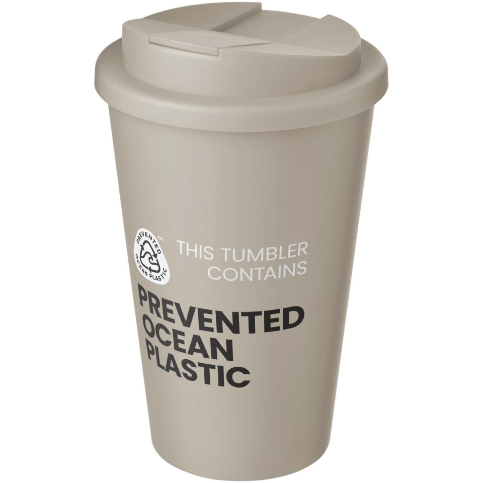 Gobelet publicitaire isotherme Americano® POP 350 ml avec couvercle anti-éclaboussures
