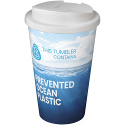 Gobelet publicitaire isotherme Brite-Americano® POP 350 ml avec couvercle anti-éclaboussures