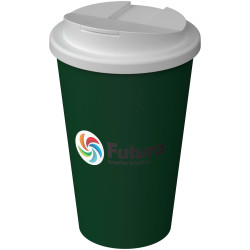 Gobelet publicitaire isotherme Americano® Infiniti de 350 ml avec couvercle anti-déversement