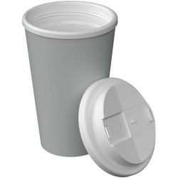 Gobelet publicitaire isotherme Americano® Infiniti de 350 ml avec couvercle anti-déversement