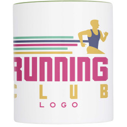 Tasse publicitaire Pix de 330ml de style pop pour marquage sublimation