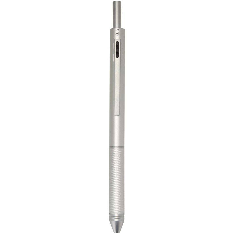 Stylo publicitaire à bille 4 en 1 RCS Tine en acier inoxydable recyclé
