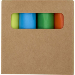 Mini-coffret publicitaire de surligneurs en plastique recyclé