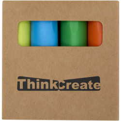Mini-coffret publicitaire de surligneurs en plastique recyclé