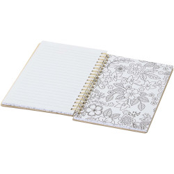 Cahier publicitaire à couverture rigide Squiggle B6 et lot de marqueurs