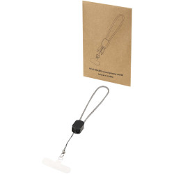 Lanyard publicitaire de poignet recyclé Arich RCS avec câble de recharge Type-C de 20 W intégré