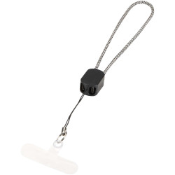 Lanyard publicitaire de poignet recyclé Arich RCS avec câble de recharge Type-C de 20 W intégré