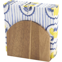 Porte-serviettes publicitaire en bois d'acacia