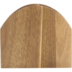 Porte-serviettes publicitaire en bois d'acacia