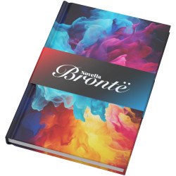 Carnet publicitaire Novella Brontë au format A5, couverture rigide en papier recyclé - 100 feuilles