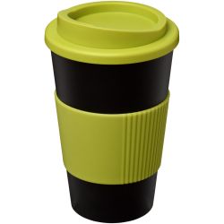 Gobelet publicitaire fabriqué en Europe isolant Americano® 350 ml antidérapant Plastique PP