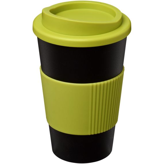 Gobelet publicitaire fabriqué en Europe isolant Americano® 350 ml antidérapant Plastique PP