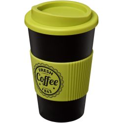 Gobelet publicitaire fabriqué en Europe isolant Americano® 350 ml antidérapant Plastique PP